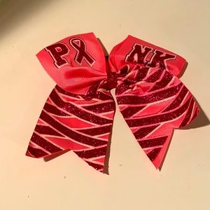 Cancer awareness Pink Hair Tie Bow